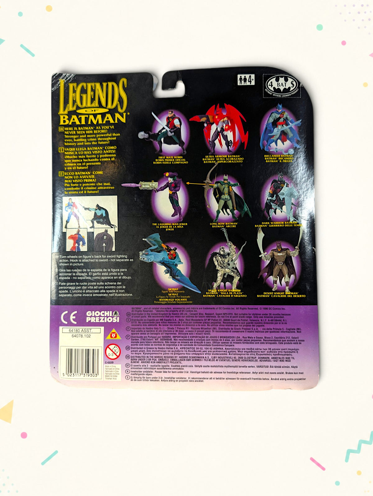 Vintage 1996 Legends of Batman Pirate Batman & Two-Face Action Figure 2-Pack