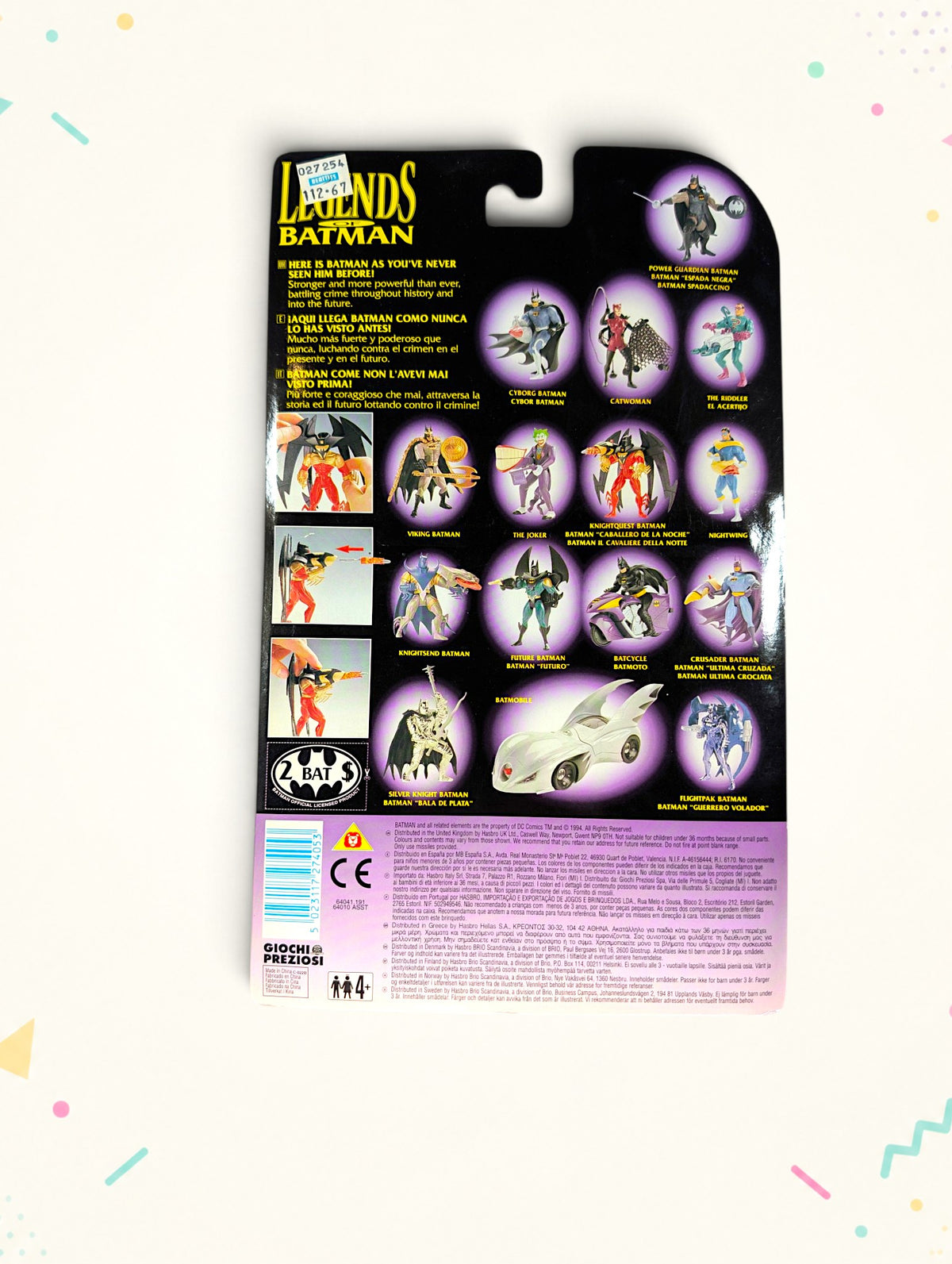 Vintage Legends of Batman Knightquest Batman Action Figure – Kenner 1994 – Sealed