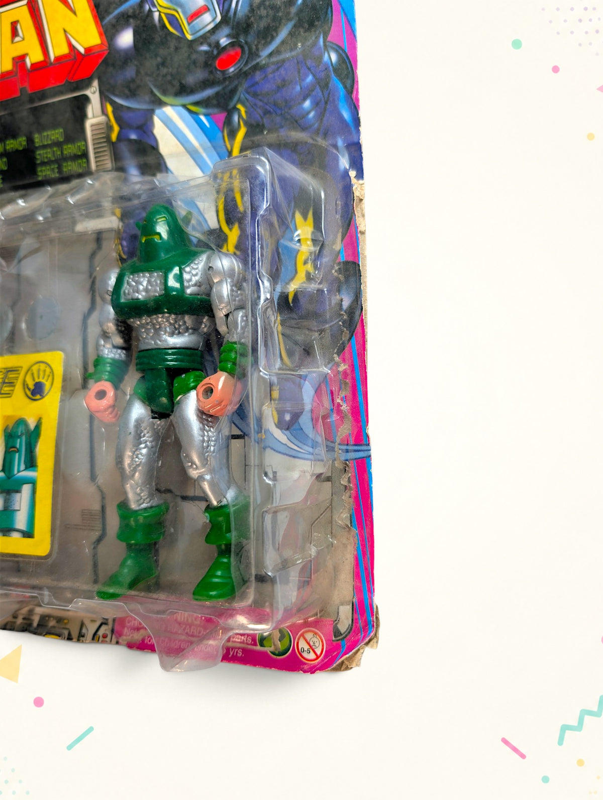 Vintage Iron Man Whirlwind Action Figure – 1990s Marvel Toy Biz – Original Packaging