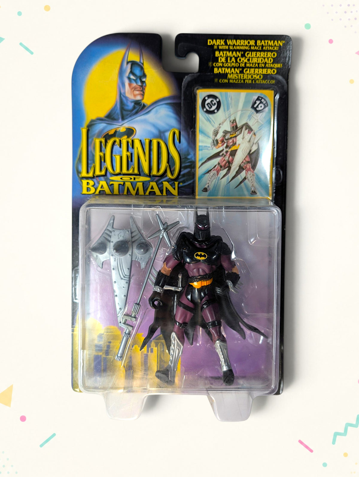 Vintage 1996 Legends of Batman Dark Warrior Batman Action Figure – Kenner – Sealed