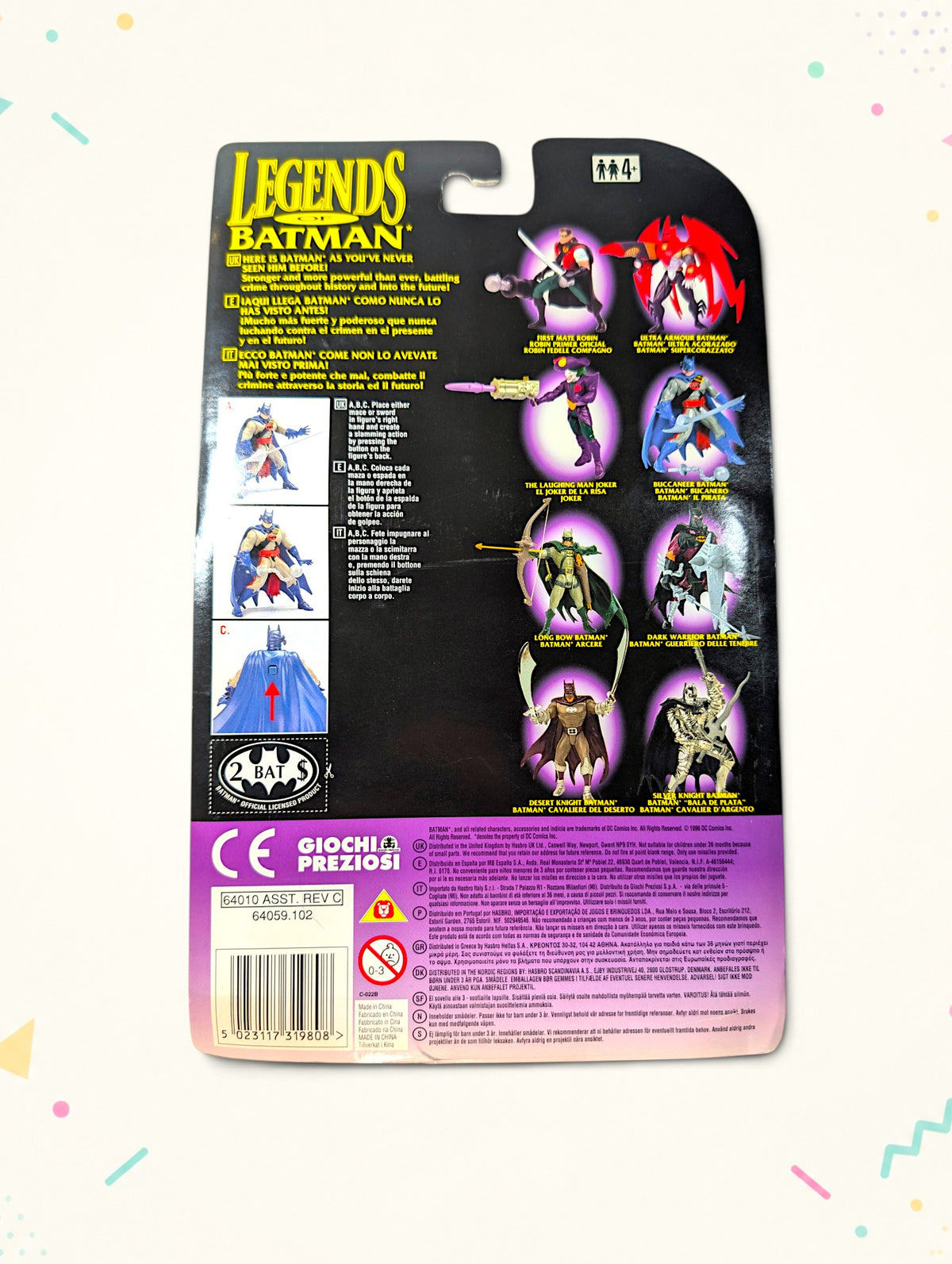 Vintage 1998 Legends of Batman Buccaneer Batman Action Figure – Kenner – Original Packaging