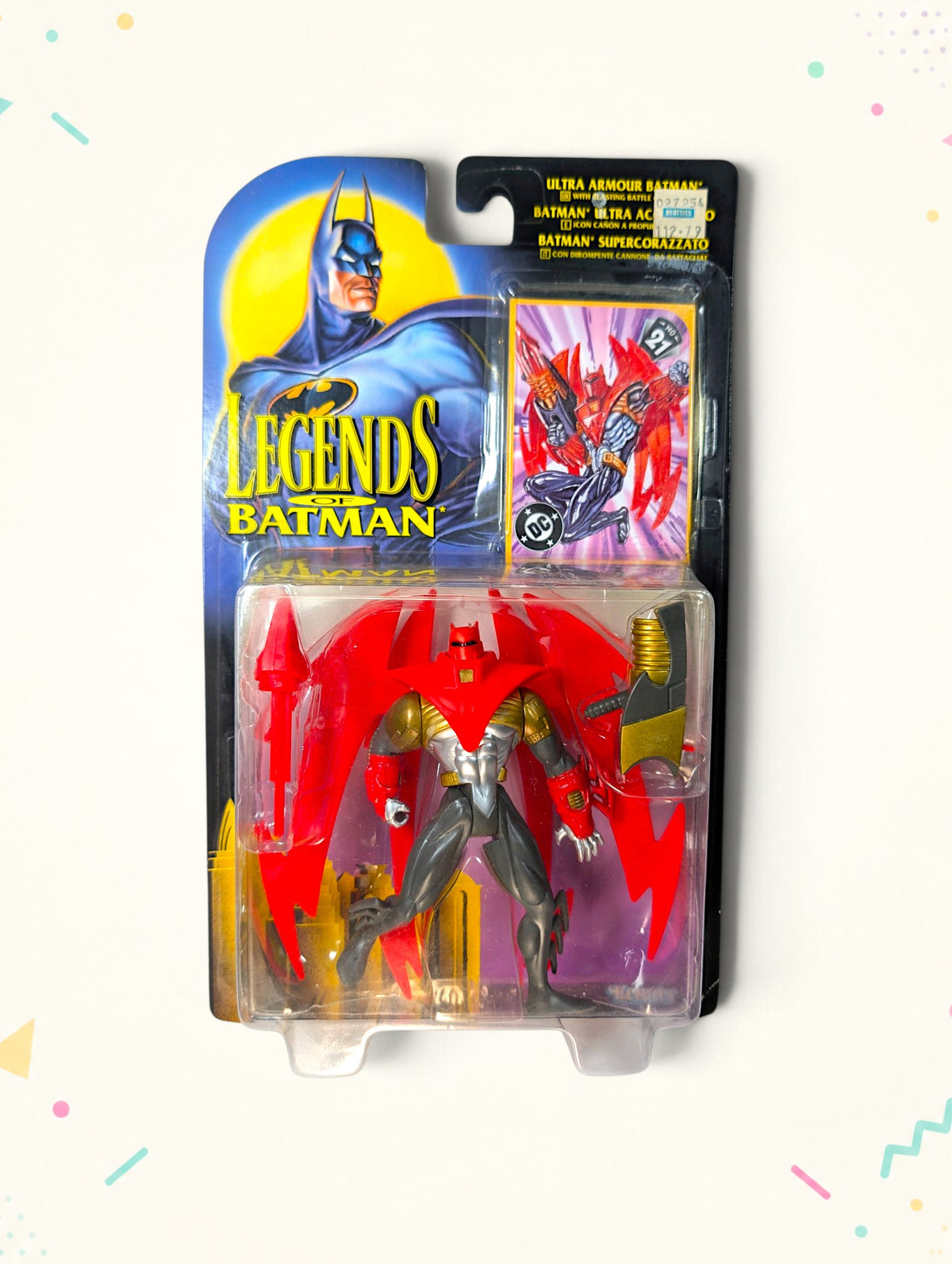 Vintage 1998 Legends of Batman Ultra Armour Batman Action Figure – Kenner – Original Packaging