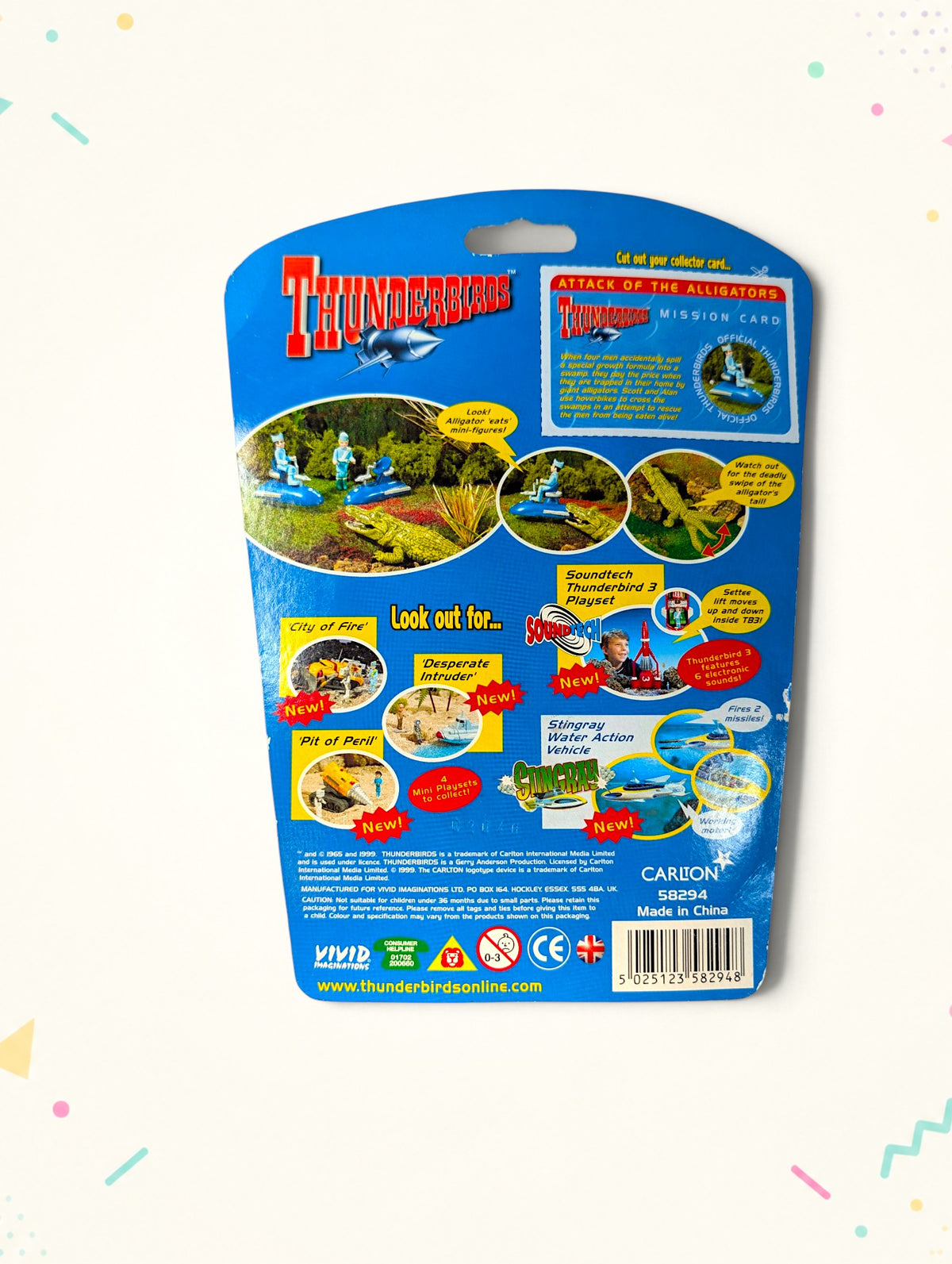 Thunderbirds Attack of the Alligators Mini Playset (1999) – Vivid Imaginations – Vintage Sealed Toy