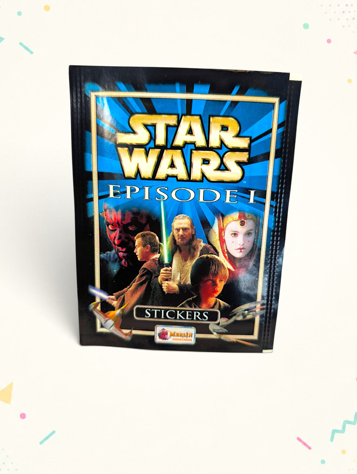 Star Wars Episode I Sticker Pack (Merlin / Topps) – Sealed Trading Stickers – Vintage Collectible