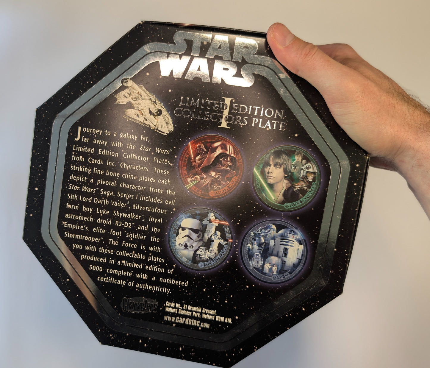 Star Wars Limited Edition Collector Plate – Darth Vader – Bradford Exchange w/ Box & Certificate
