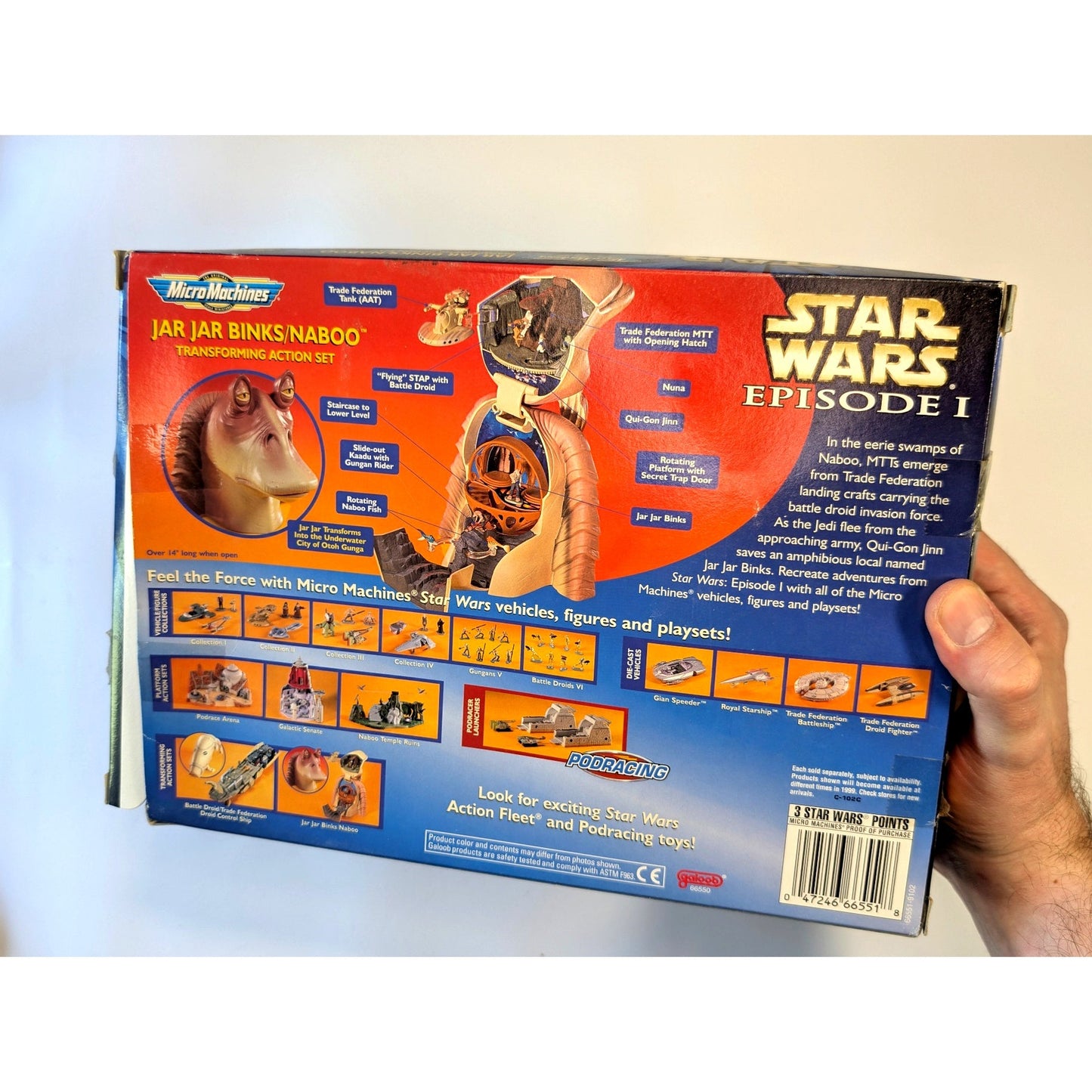 Star Wars Episode I Jar Jar Binks Naboo Transforming Action Set (1999) – Micro Machines