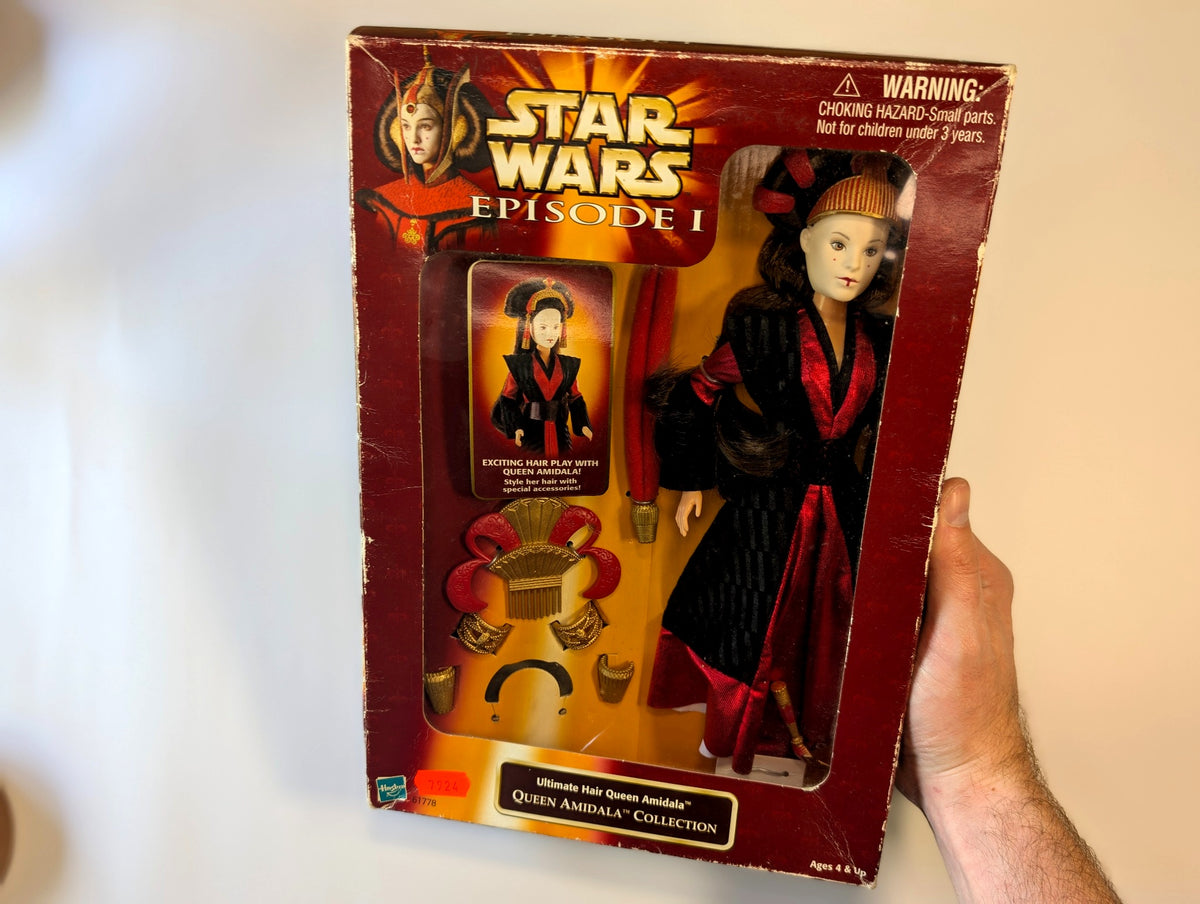 Star Wars Episode I Queen Amidala Doll – Ultimate Hair Collection – Hasbro 1999 Vintage Boxed
