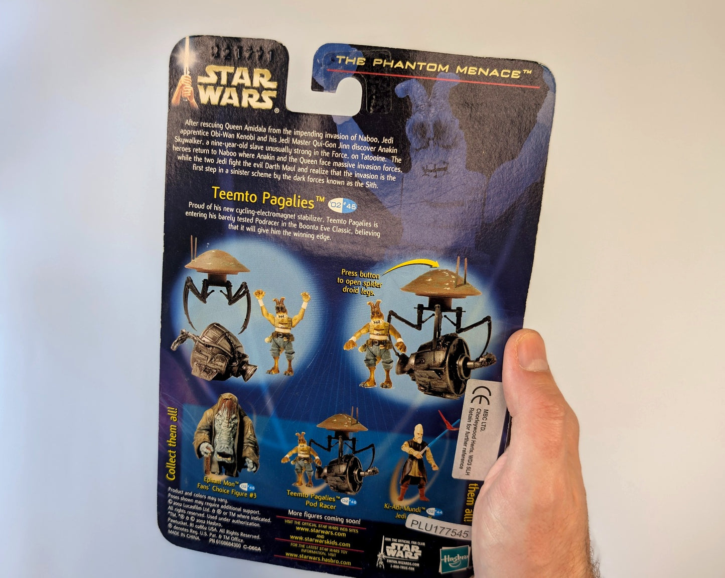 Star Wars Episode I β The Phantom Menace β Teemto Pagalies (Pod Racer) Figure (Hasbro)