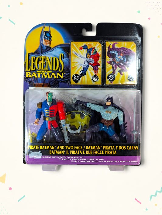 Vintage 1996 Legends of Batman Pirate Batman & Two-Face Action Figure 2-Pack