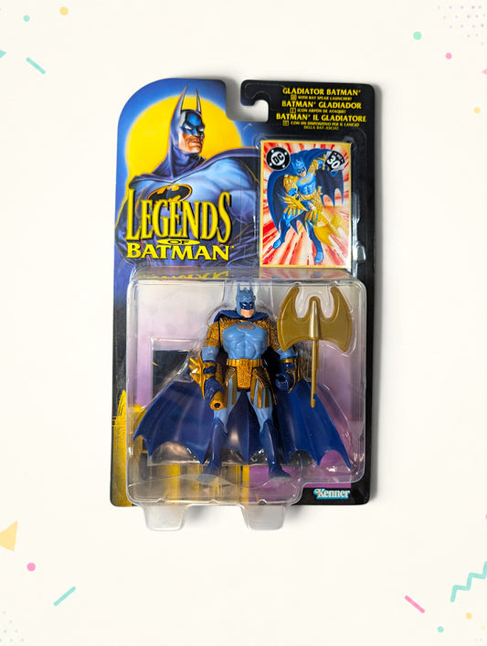 Vintage 1996 Legends of Batman Gladiator Batman Action Figure – Kenner – Original Packaging
