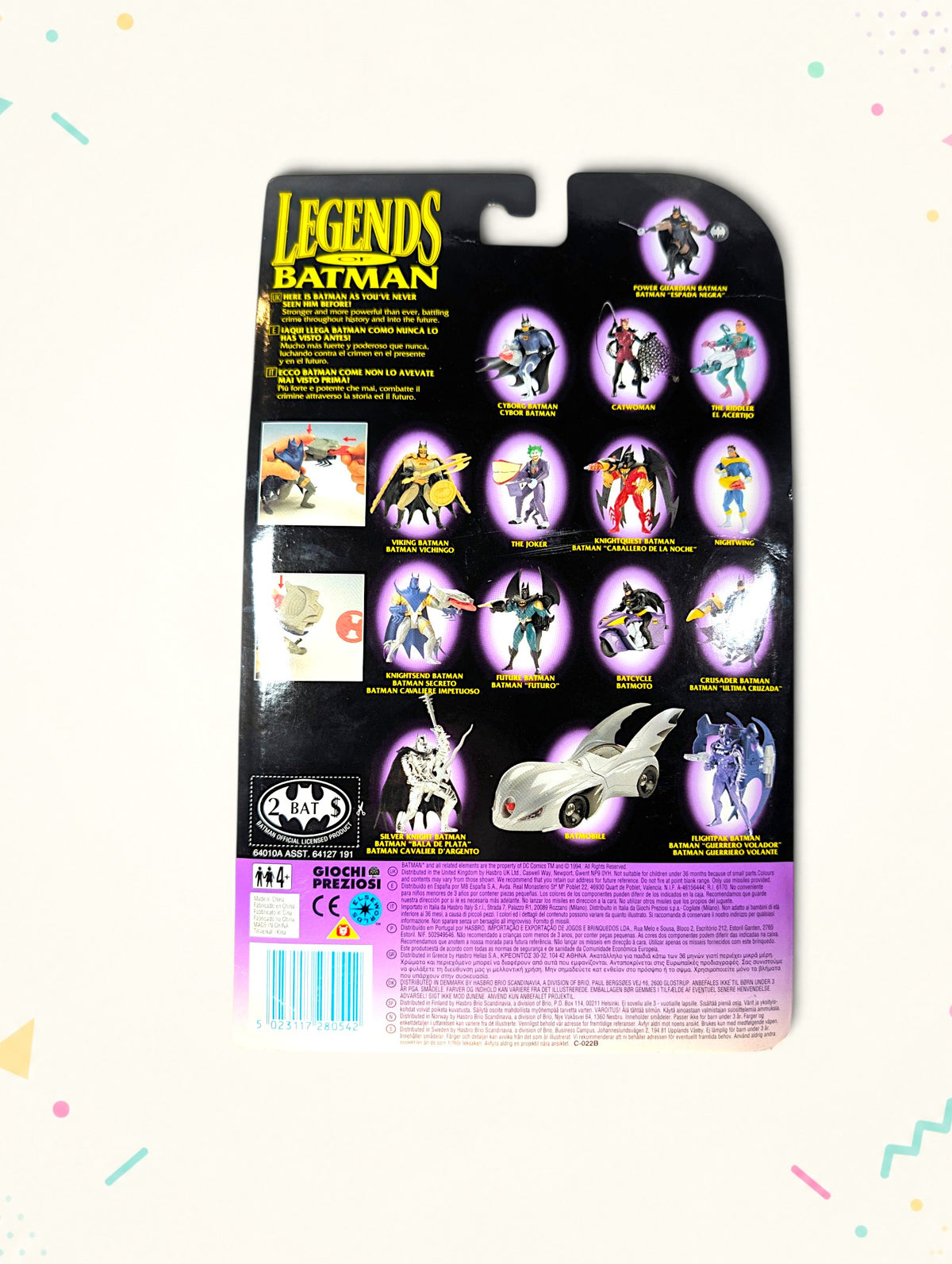 Vintage 1994 Legends of Batman Knightsend Batman Action Figure – Kenner – Sealed Original Packaging