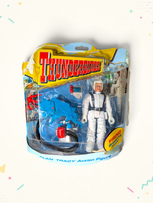 Thunderbirds Alan Tracy Action Figure with Firing Grappling Hook (2004) – Vivid Imaginations – Original Packaging