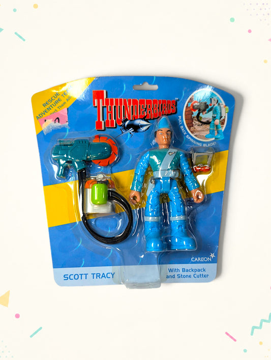 Thunderbirds Scott Tracy Action Figure with Spinning Blade Stone Cutter – Vivid Imaginations (2002)