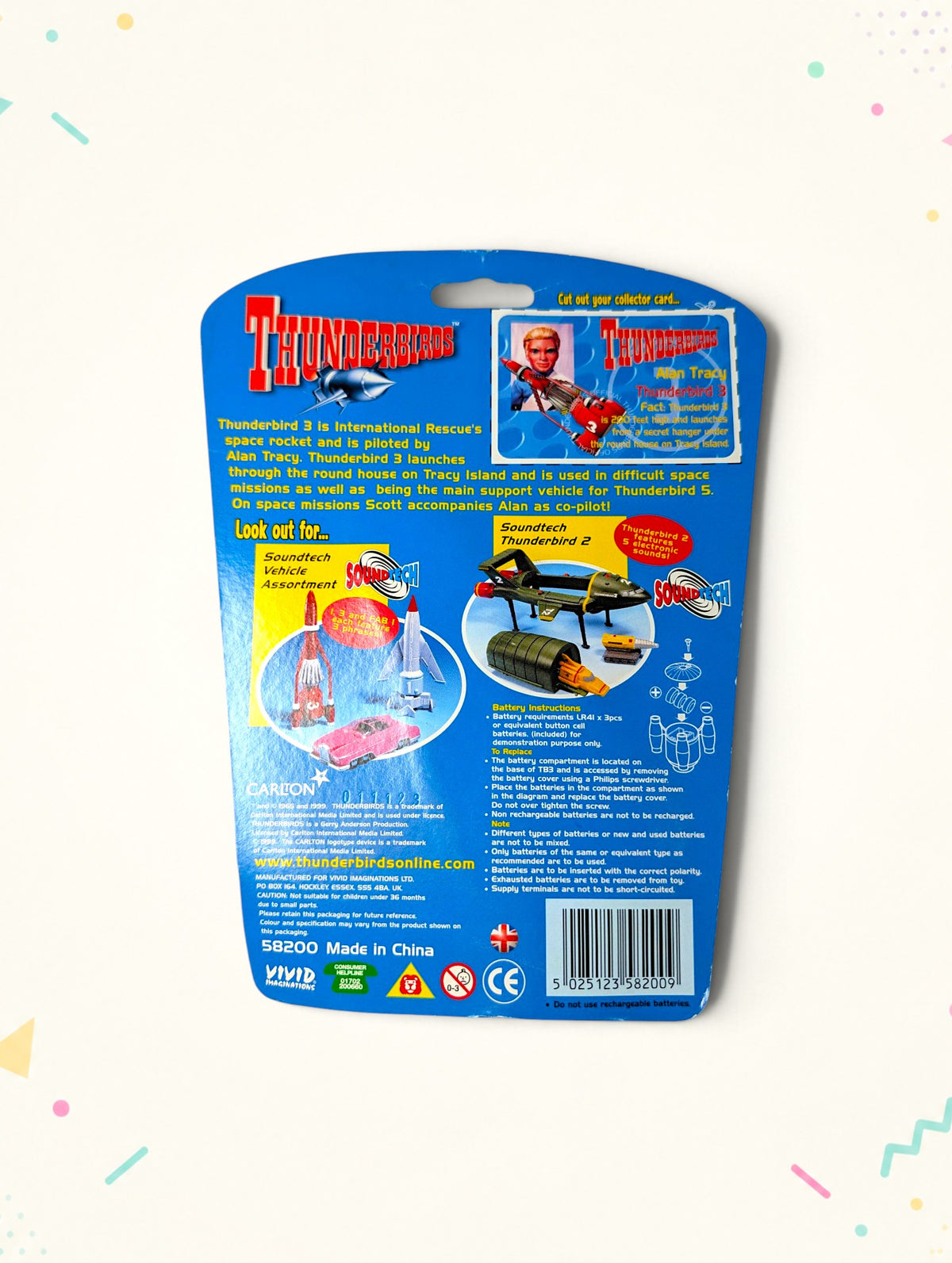 Thunderbirds Thunderbird 3 Soundtech Vehicle – Vivid Imaginations (1999) – Vintage Boxed Toy