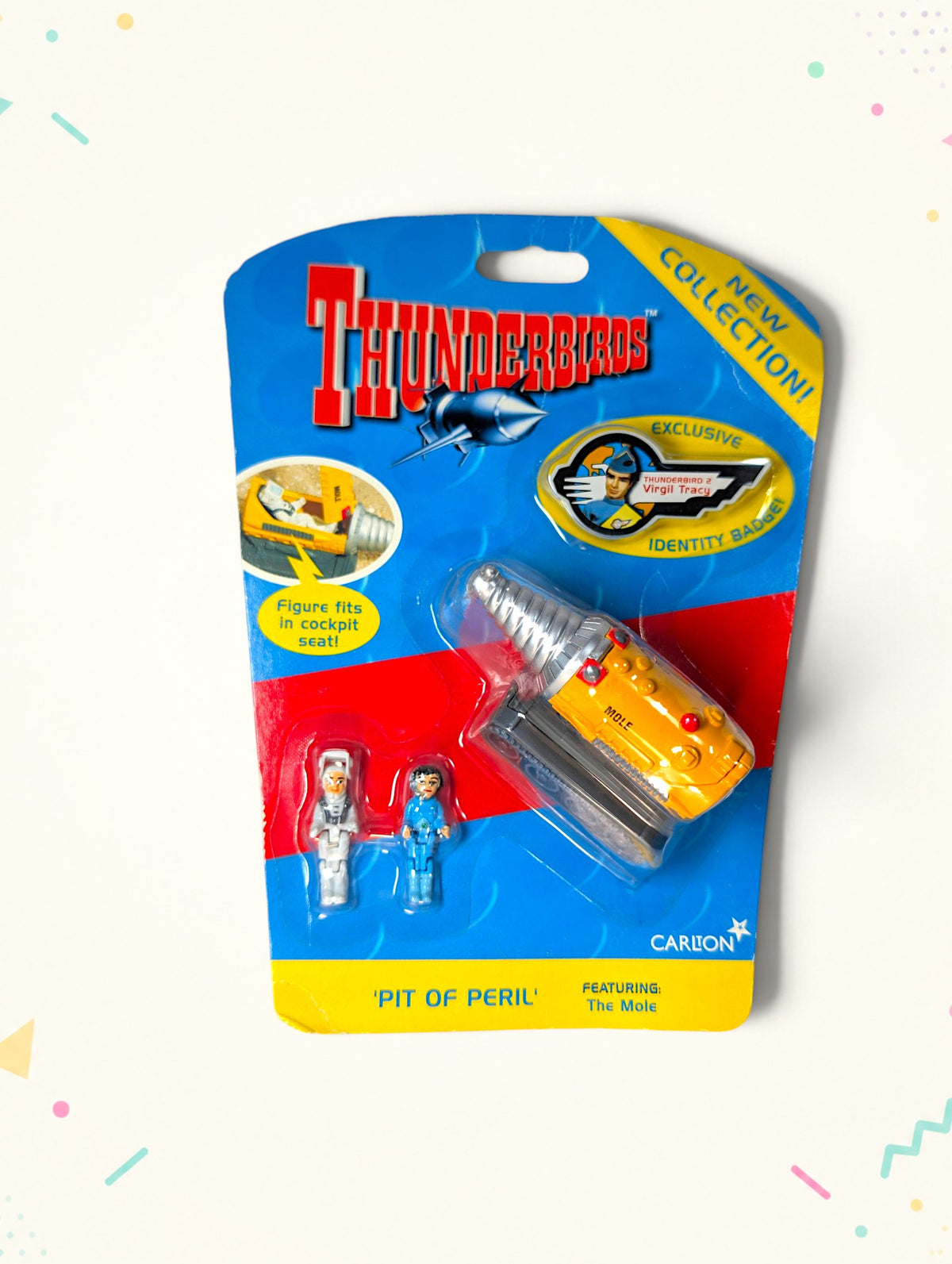 Thunderbirds The Mole 'Pit of Peril' Mini Playset – Vivid Imaginations (1999) – Vintage Sealed Toy
