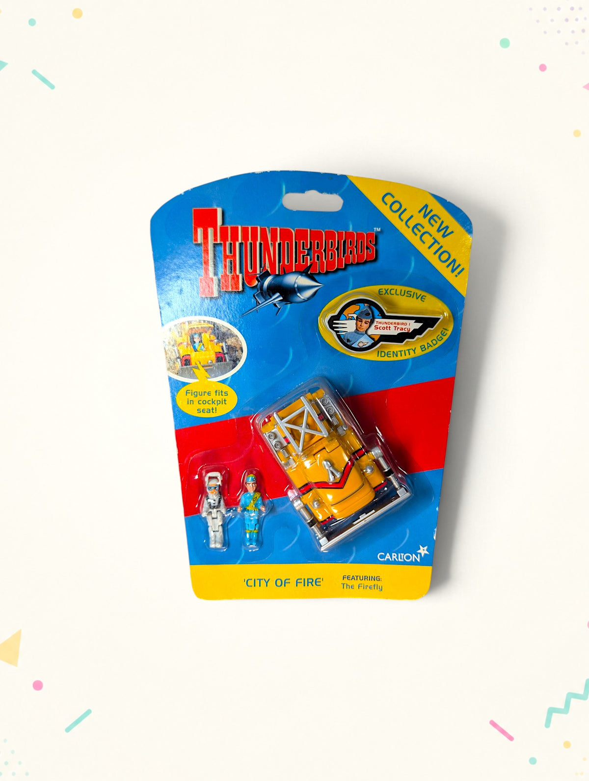 Thunderbirds The Firefly 'City of Fire' Mini Playset – Vivid Imaginations (1999) – Vintage Sealed Toy