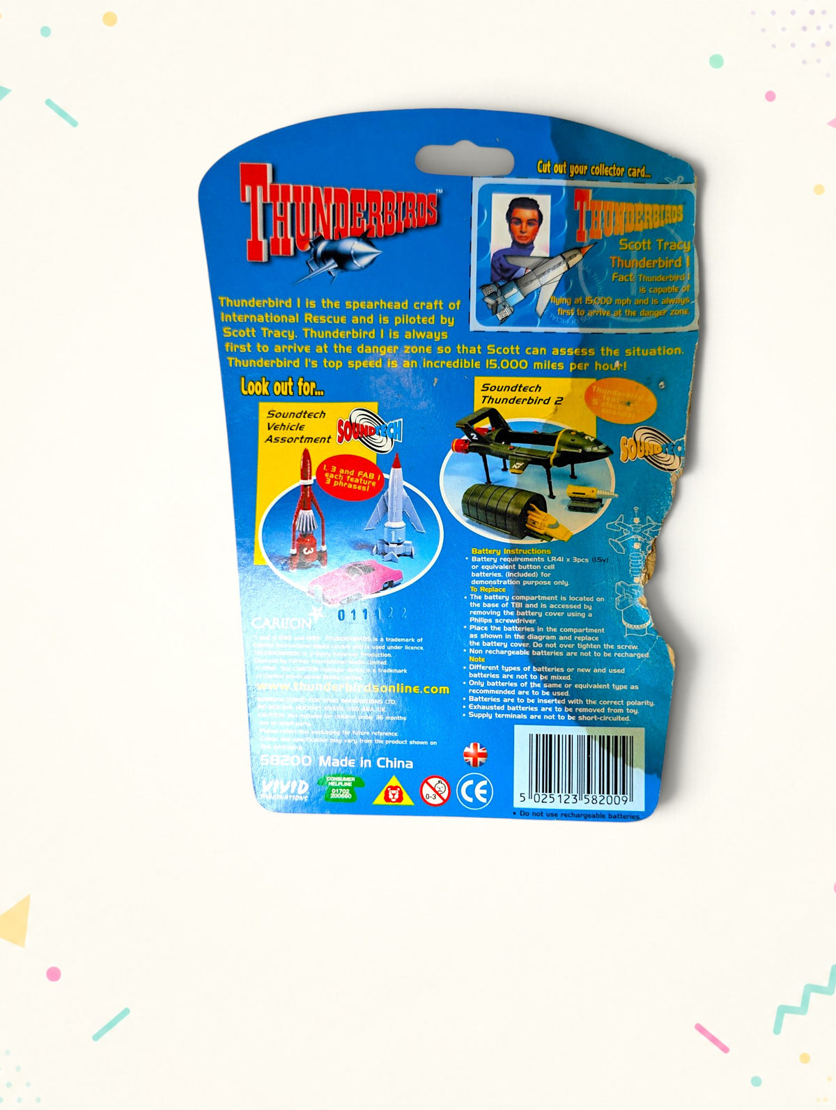 Thunderbirds Thunderbird 1 Soundtech Vehicle – Vivid Imaginations (2002) – Vintage Sealed Toy