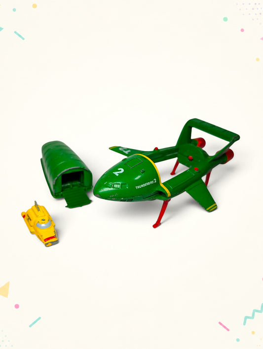 Vintage Thunderbirds Thunderbird 2 & Thunderbird 4 – Matchbox (1992) – With Removable Pod