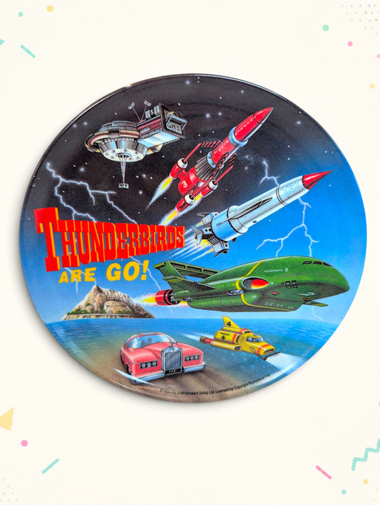 Thunderbirds Are Go! Melamine Plate (1993) – Vintage Thunderbirds Collectable