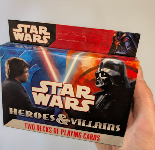 Star Wars Heroes & Villains Playing Cards – Twin Deck Set (2 Decks) – Official Merchandise