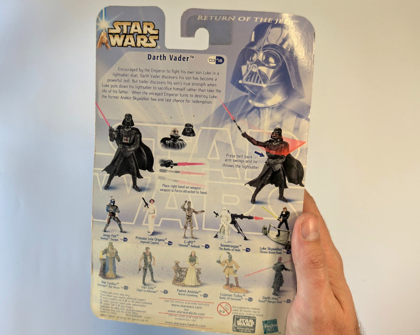 Star Wars Return of the Jedi – Darth Vader “Throne Room Duel” Figure (Hasbro)