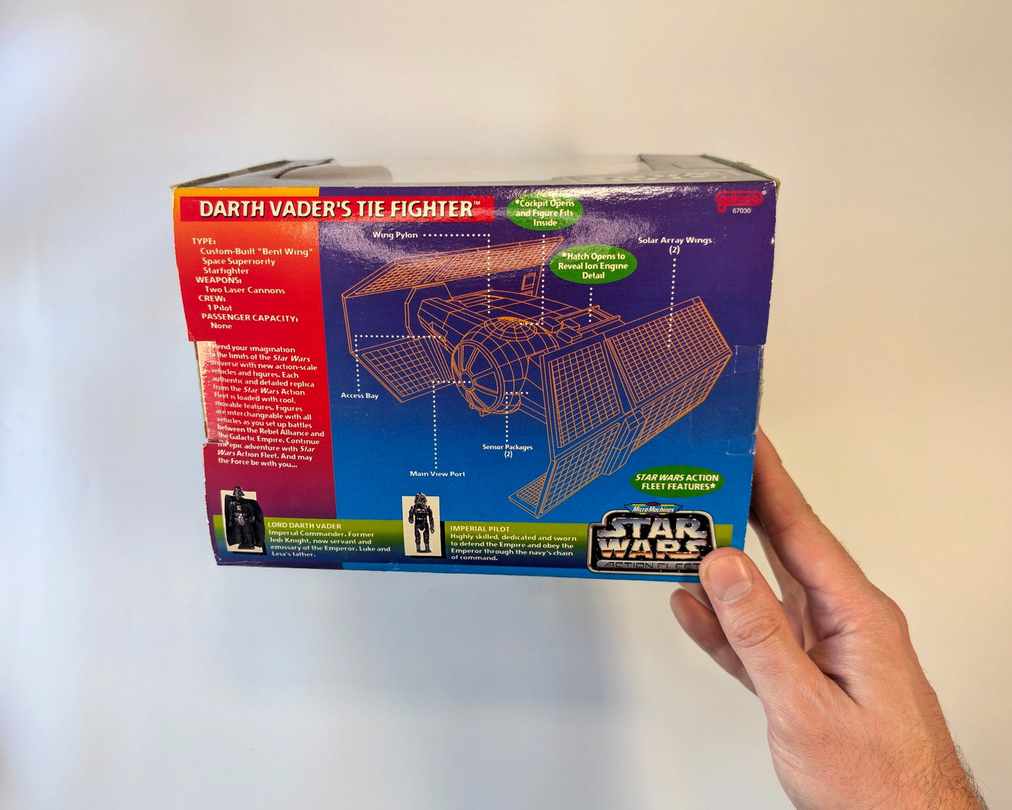 Star Wars Micro Machines Action Fleet Darth Vader’s TIE Fighter Set - Galoob