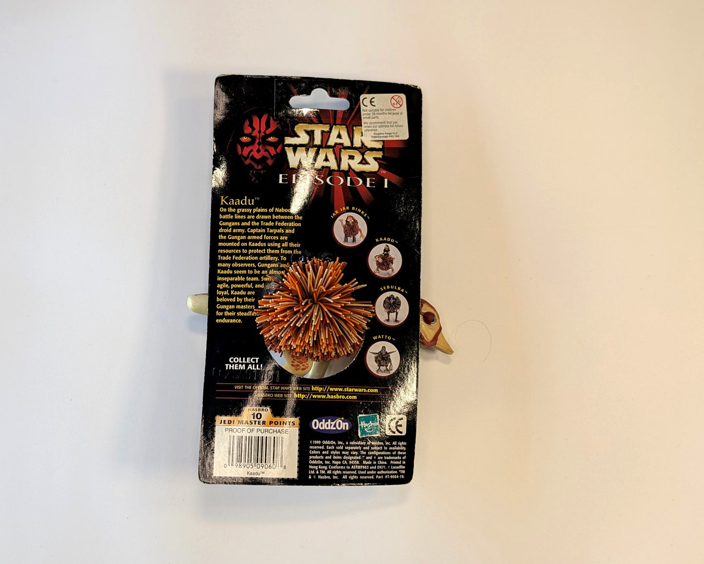Star Wars Episode I Kaadu Bend-Ems Figure – Koosh Bendable Toy - 1999