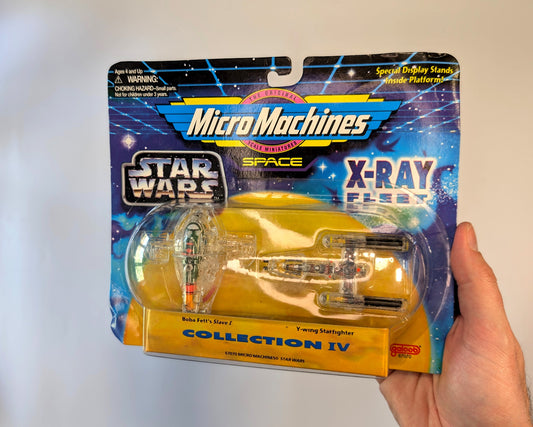 Star Wars Micro Machines X-Ray Fleet Collection IV Y-Wing & Slave I Sealed