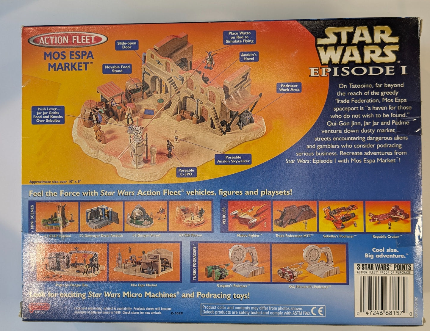 Star Wars Episode I Mos Espa Market Action Fleet Playset (1999) – Boxed – Includes Anakin Skywalker & C-3PO