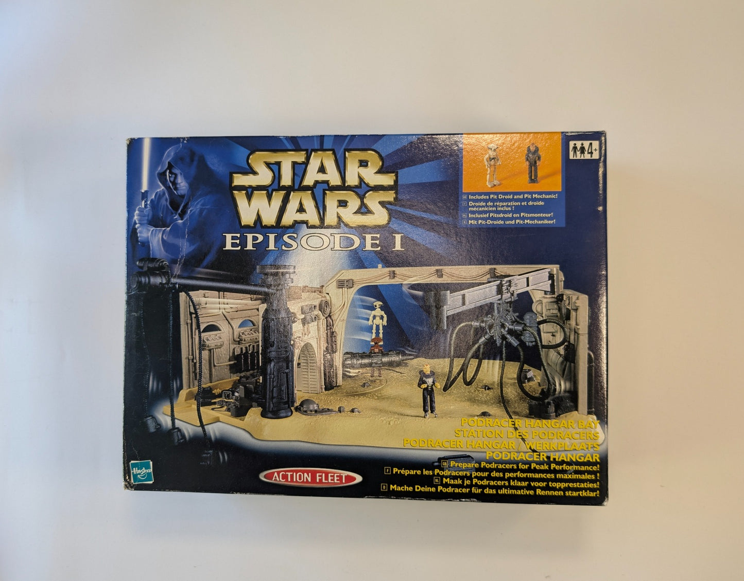 Star Wars Episode I Podracer Hangar Bay Action Fleet Playset (1999) – Boxed – Includes Pit Droid & Mechanic Figure
