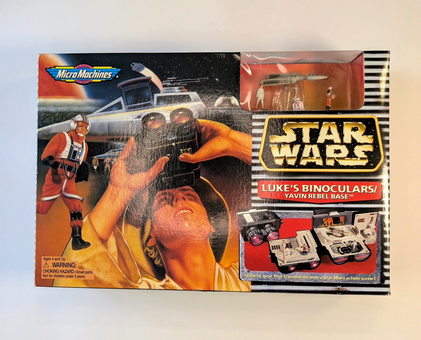 Star Wars Micro Machines Luke’s Binoculars Yavin Rebel Base – Playset (Galoob 1997)