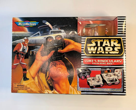 Star Wars Micro Machines Luke’s Binoculars Yavin Rebel Base – Playset (Galoob 1997)
