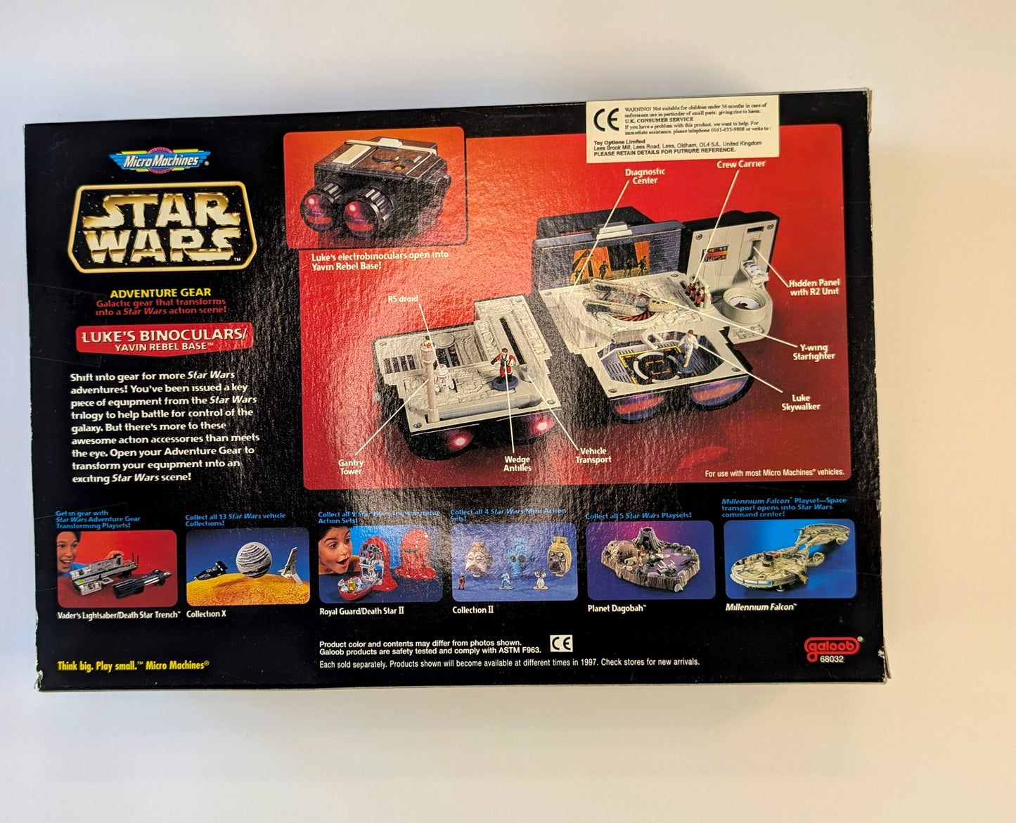 Star Wars Micro Machines Luke’s Binoculars Yavin Rebel Base – Playset (Galoob 1997)