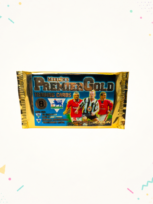Merlin’s Premier Gold 1996/97 Premier League Trading Cards – Sealed Pack