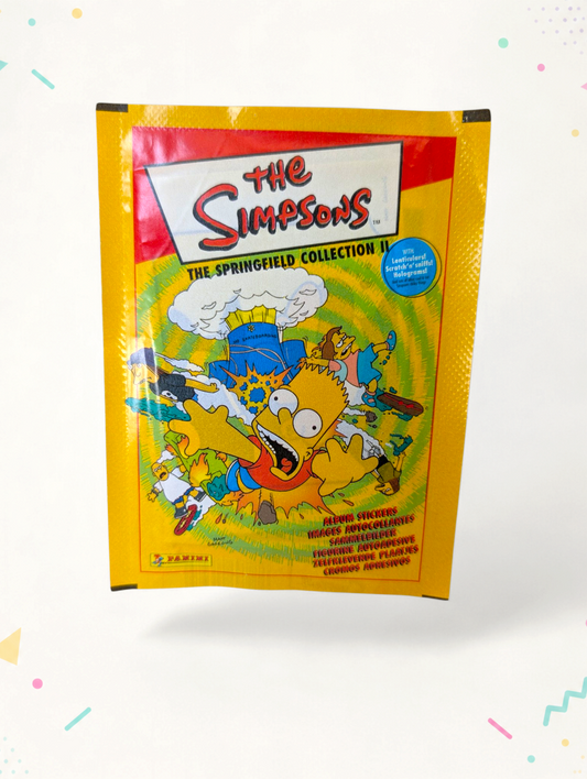 The Simpsons Springfield Collection II Panini Sticker Pack – Sealed 2000