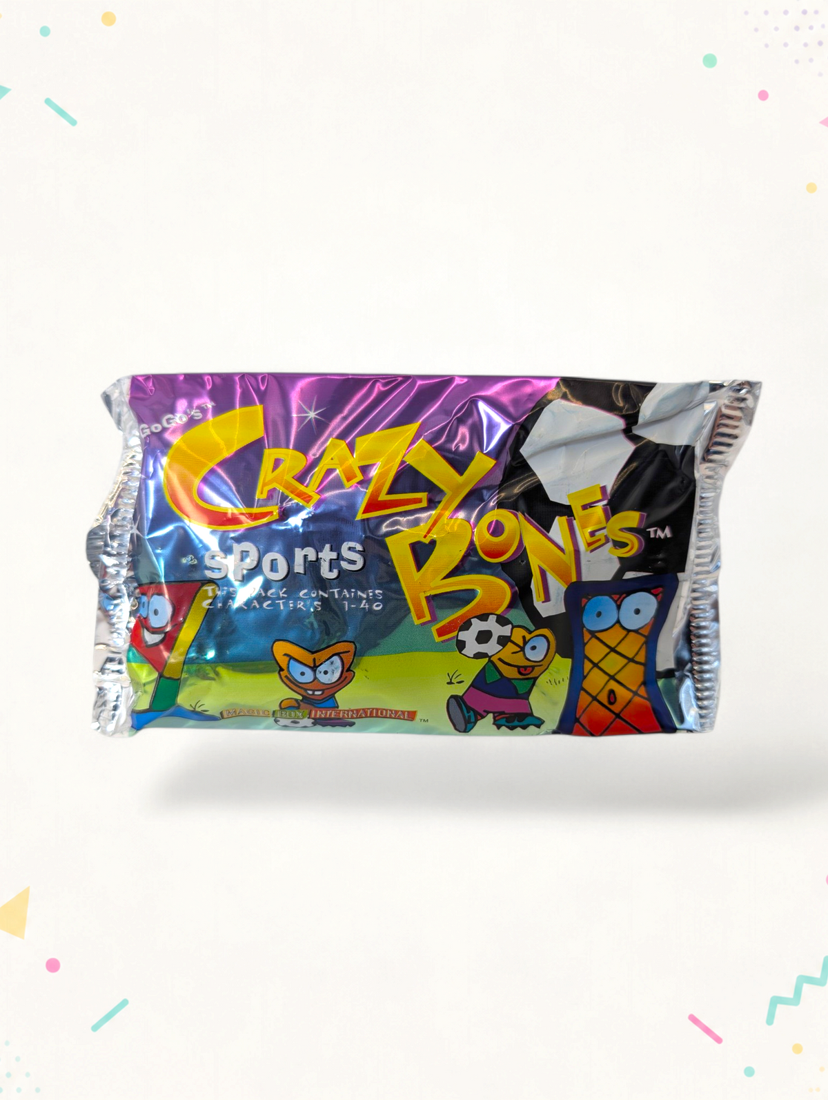 Crazy Bones Sports Original Sealed Pack – Vintage Collectible