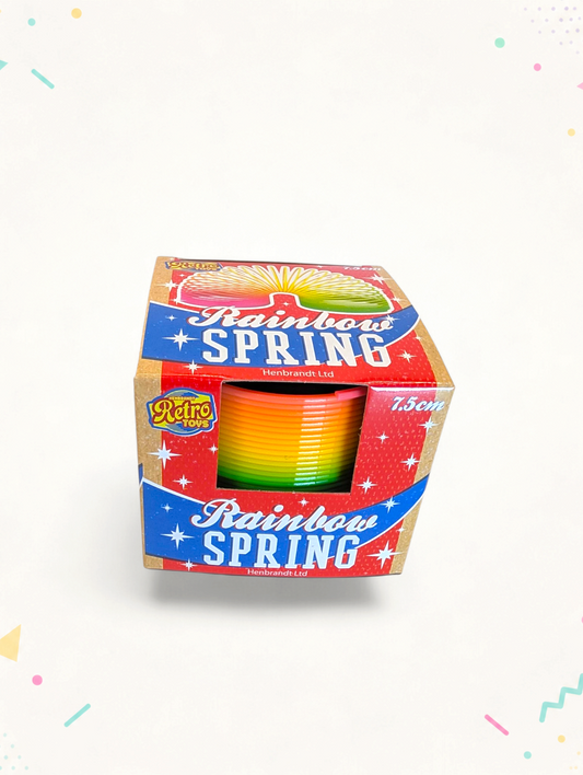Rainbow Spring – Classic Retro Slinky Toy – 7.5cm
