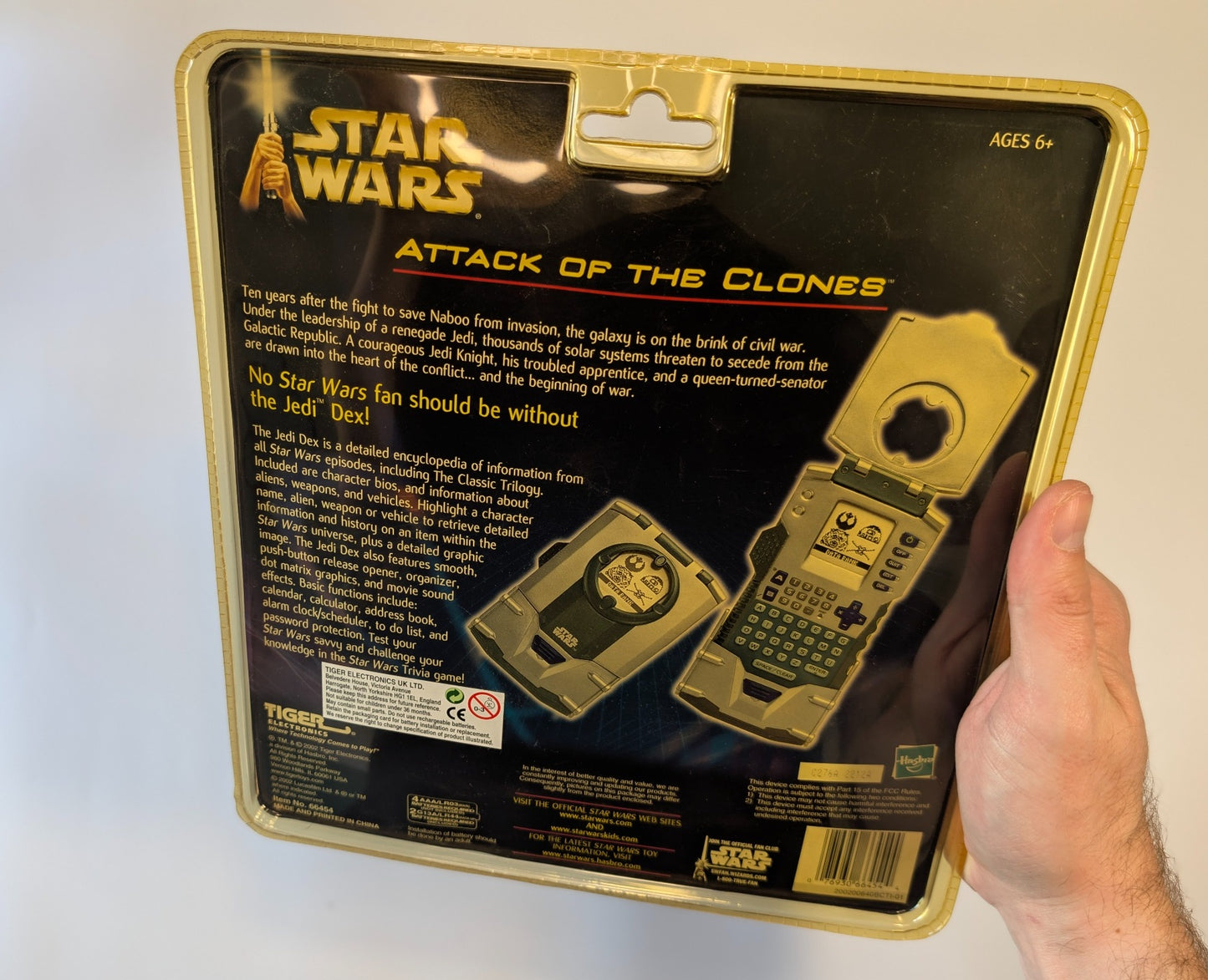 Star Wars Attack of the Clones Jedi Dex Electronic Datapad – Tiger Electronics (2002)