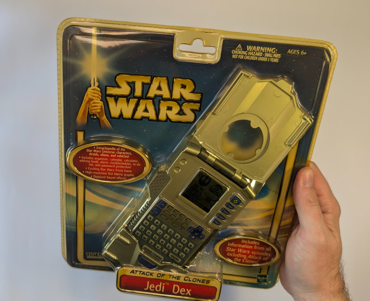 Star Wars Attack of the Clones Jedi Dex Electronic Datapad – Tiger Electronics (2002)