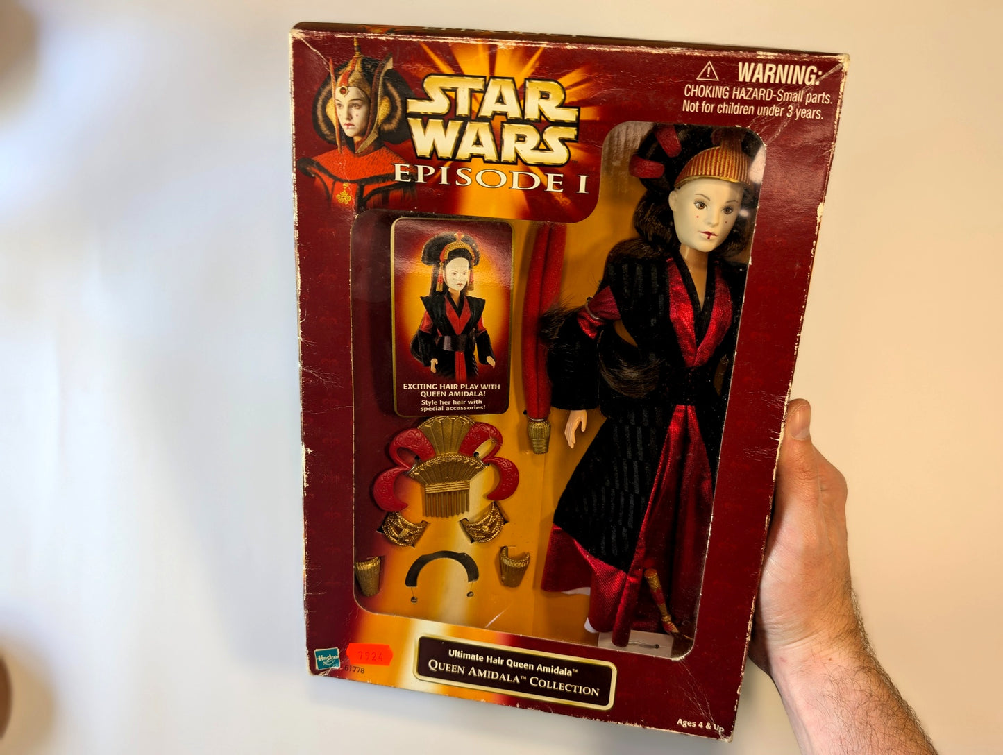 Star Wars Episode I Queen Amidala Doll – Ultimate Hair Collection – Hasbro 1999 Vintage Boxed