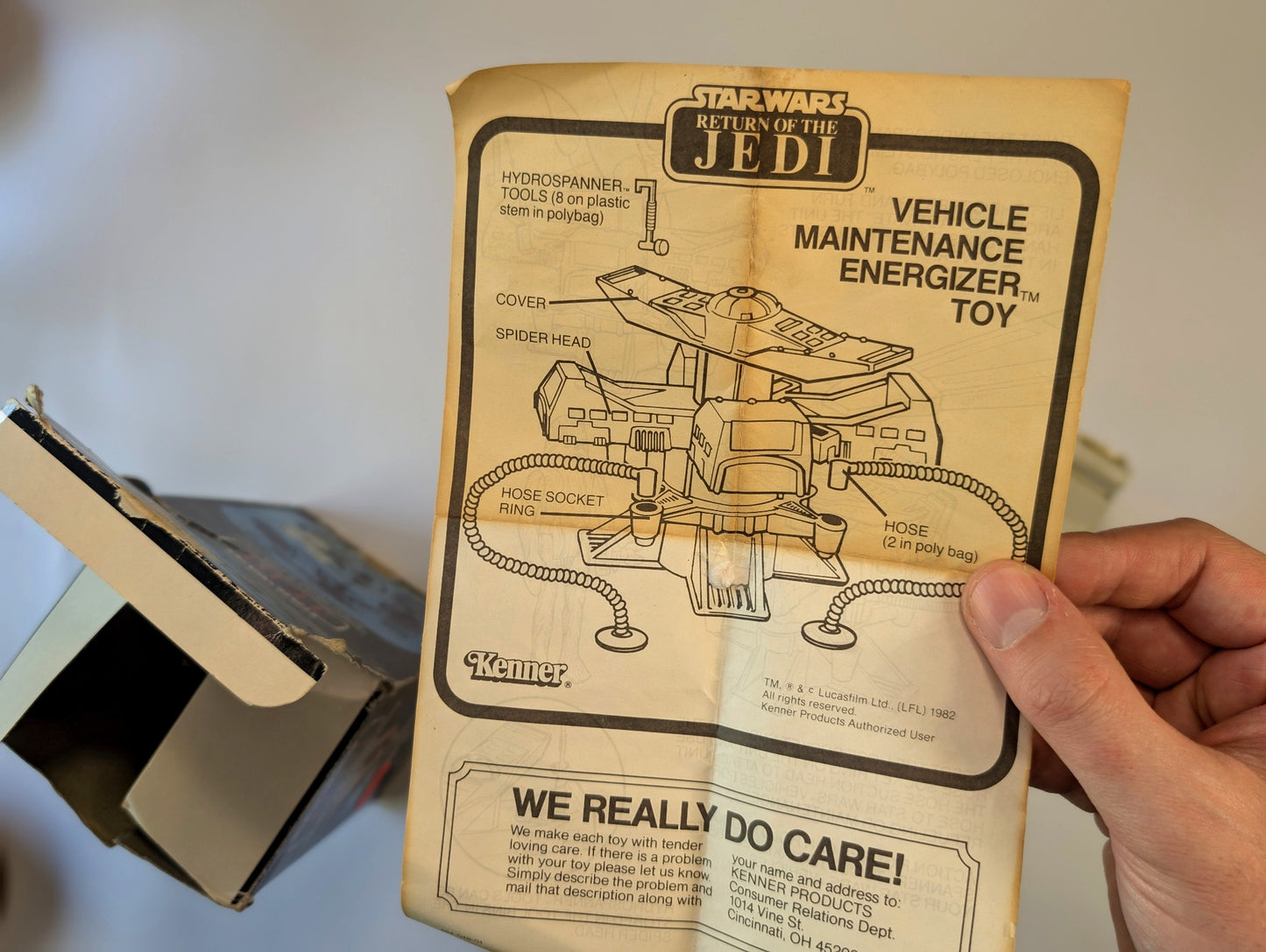 Star Wars ROTJ Vehicle Maintenance Energizer – Kenner Vintage 1980s Playset with Box & Instructions - Incomplete