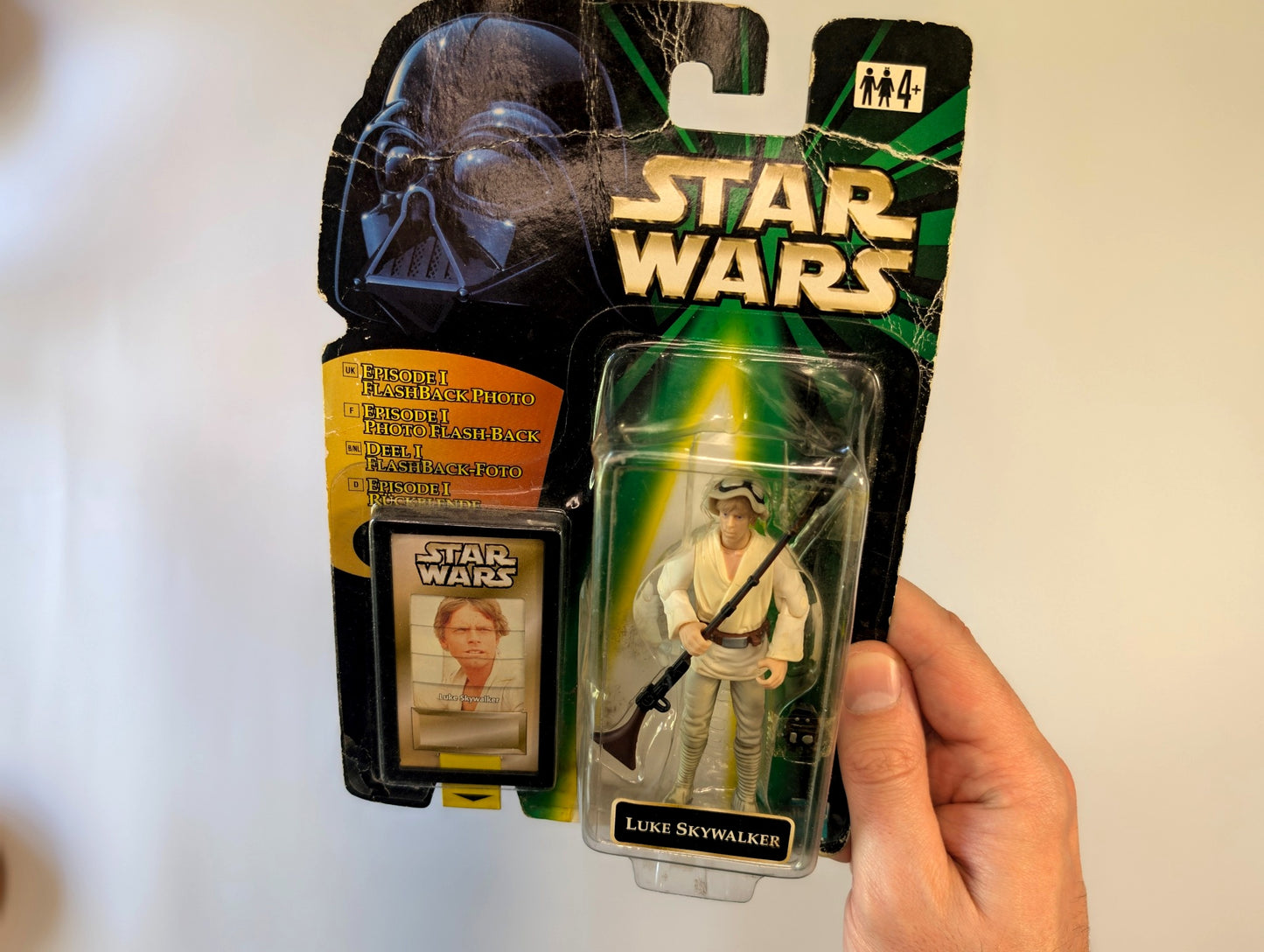 Star Wars Luke Skywalker (Tatooine) Figure – Episode I Flashback Card – Kenner Hasbro