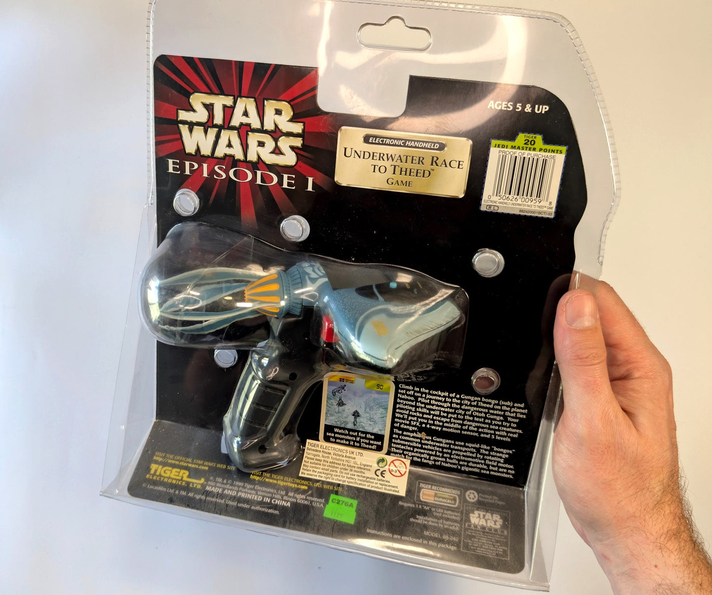 Star Wars Episode I Underwater Race to Theed Electronic Handheld Game – Tiger Electronics
