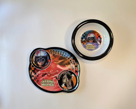 Star Wars Kids Dish Set – Bowl & Plate Podrace Anakin Sebulba