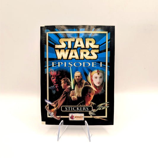 Star Wars Episode I Sticker Pack (Merlin / Topps) – Sealed Trading Stickers – Vintage Collectible