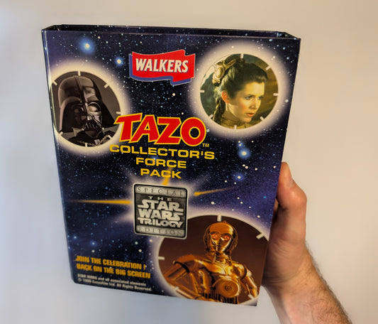 Star Wars Tazo Collector’s Force Pack (1990s) – Walkers Promo – Complete Set w/ Binder & Inserts